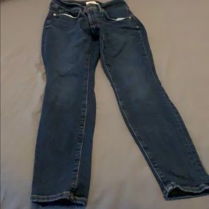 Dark wash denim